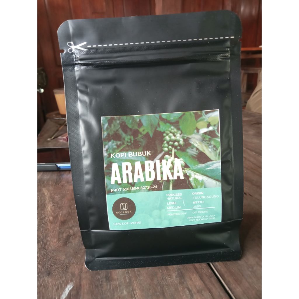 

Kopi bubuk Arabika Natural 200 gr