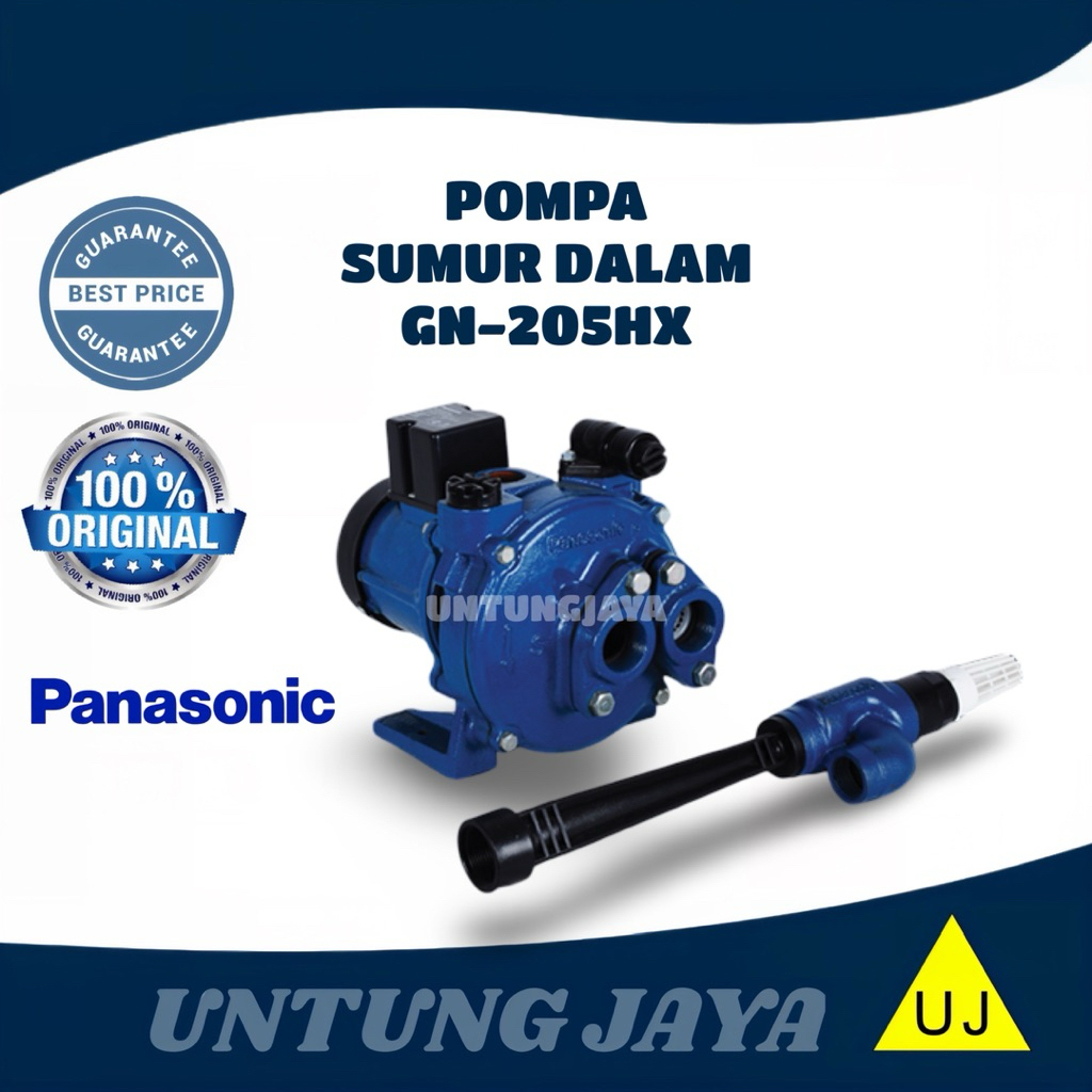 POMPA PANASONIC JETPUMP SUMUR DALAM NON AUTO GN 205 HX // POMPA PANASONIC JETPUMP NON OTOMATIS GN205