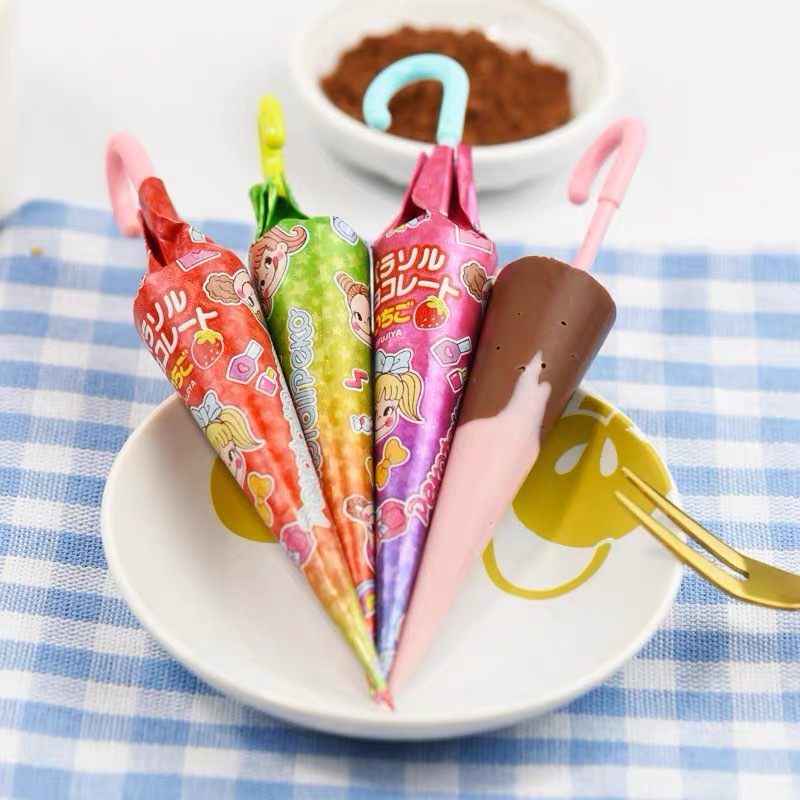 

Fujiya Coklat Bentuk Payung 10g Coklat Payung Jepang Coklat Import