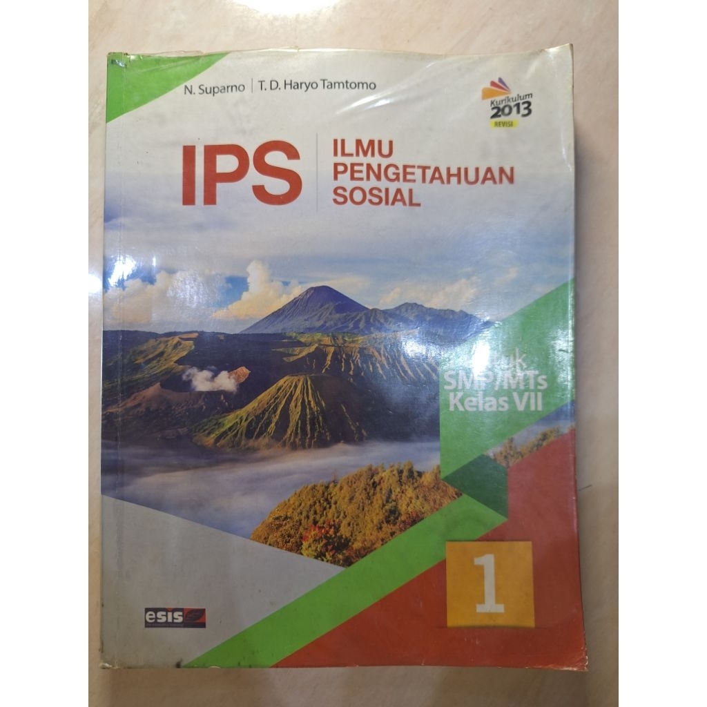 buku IPS / ilmu pengetahuan sosial / kelas 7 / esis / suparno