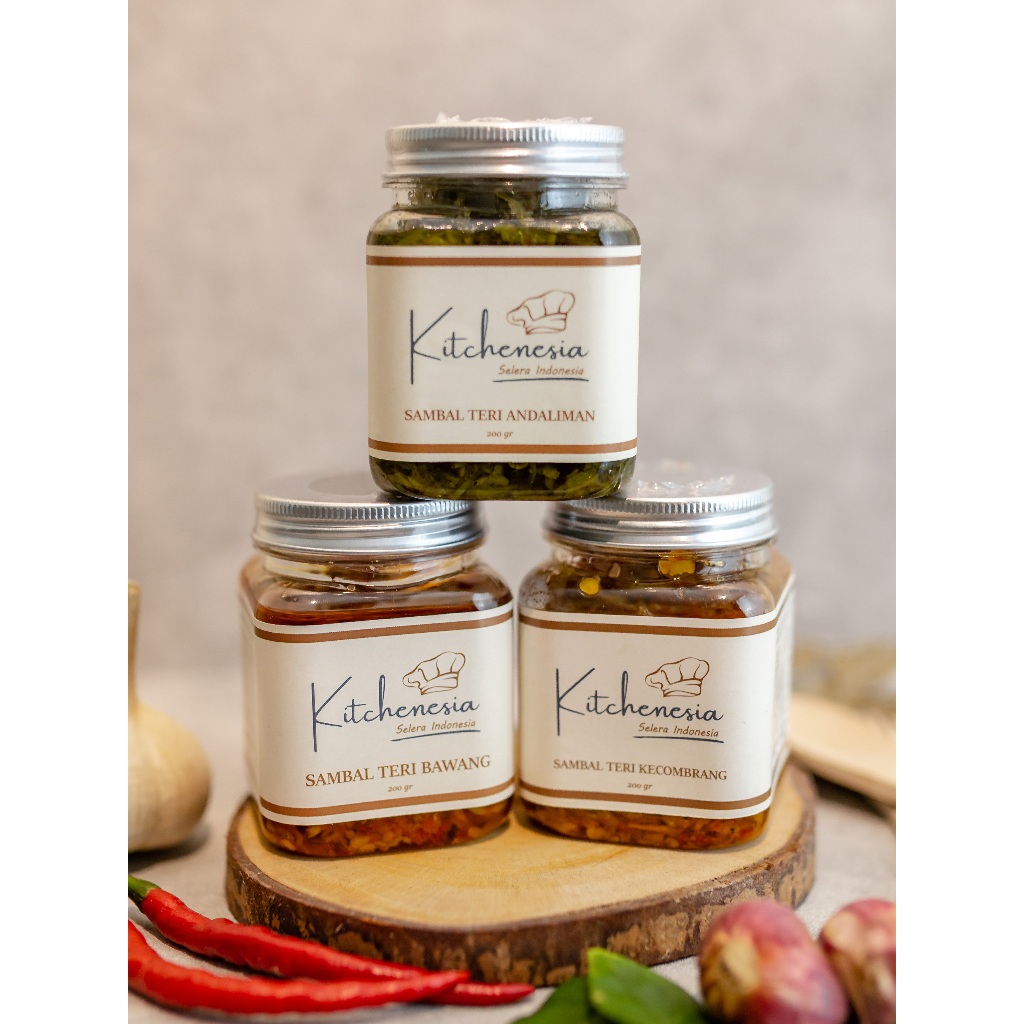 

Kitchenesia - Sambal Teri Medan 200 gram - Kecombrang / Andaliman / Bawang