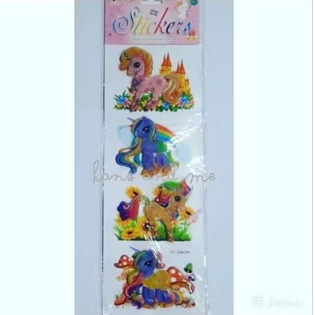 

Sticker 3D Kuda Poni Jamur