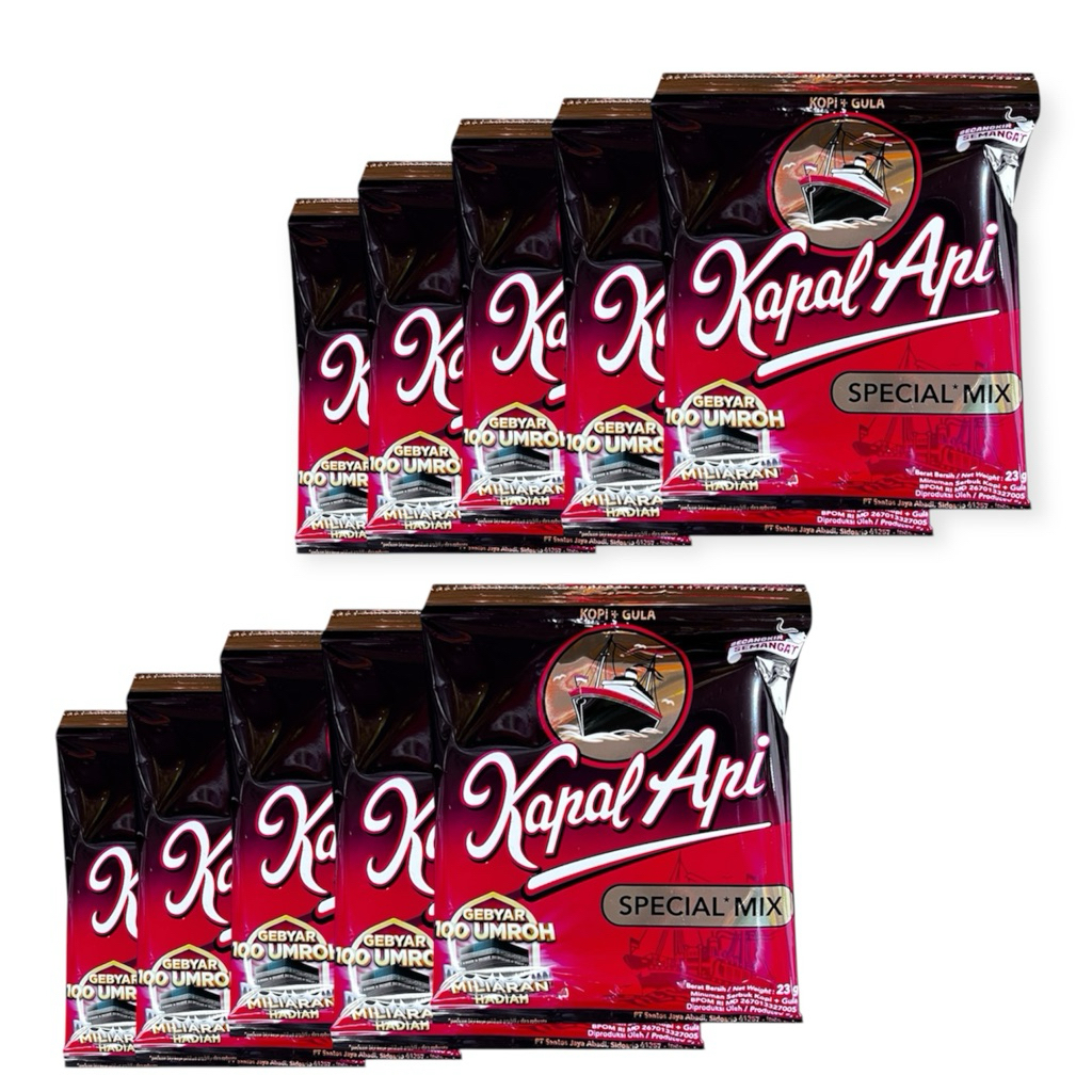 

Kapal Api Special Mix 23gr isi 10 sachet