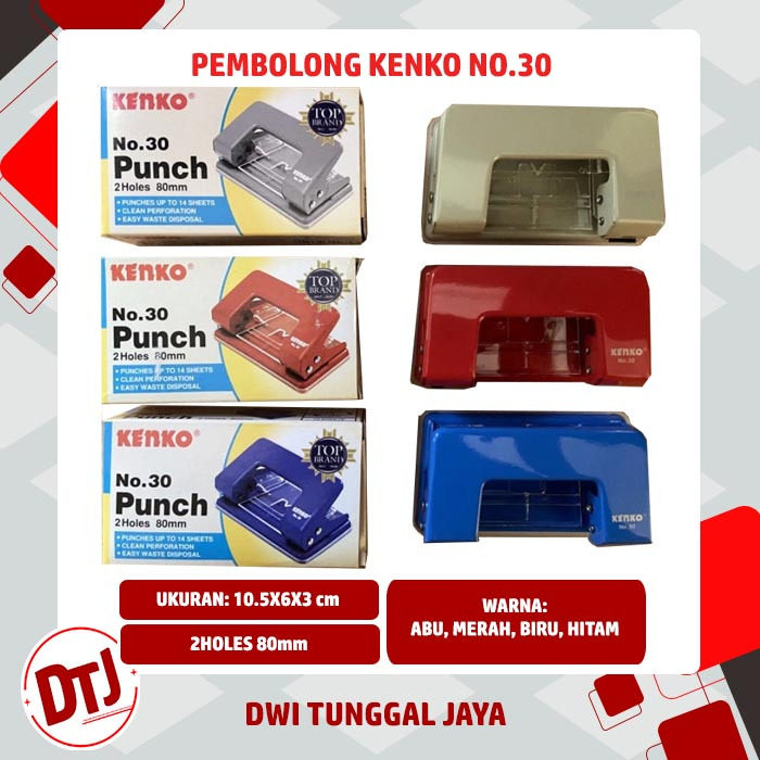 

Hole Puncher / Pembolong Kertas Kenko No 30