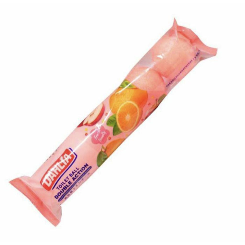 Dahlia toilet ball kamper warna orange isi 5