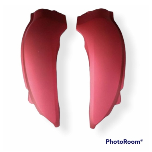 [OJOL] WIN - Cover Body Scoopy 2020 Merah Doff/LED Prestige (Samping Besar)