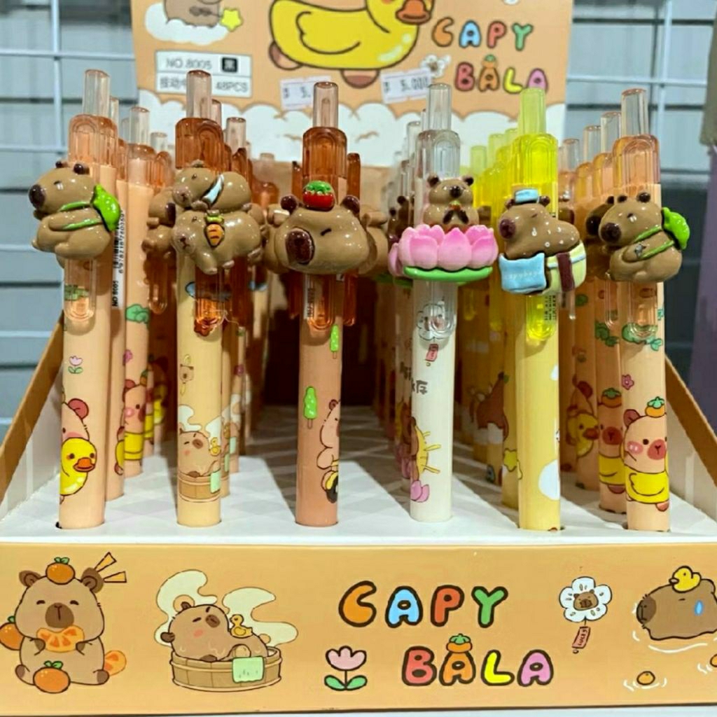 

Qreinashop Bolpoin Capy Bara || Bolpoin Sekolah Unik Motif Karakter