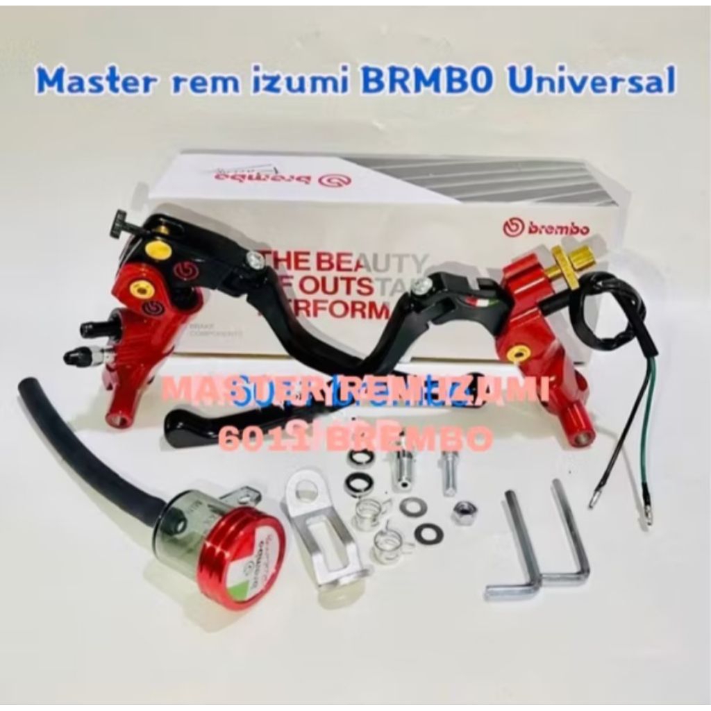 Master Rem Izumi Tabung Cnc Universal Satu Set Kanan Kiri Untuk Motor Mio Xeon Scoopy Fu Vixion CBR 