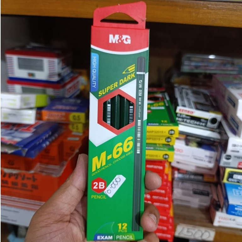 

Pencil 2B merk M&G 1 pack isi 12 pcs, joyko p88 isi 12 pcs