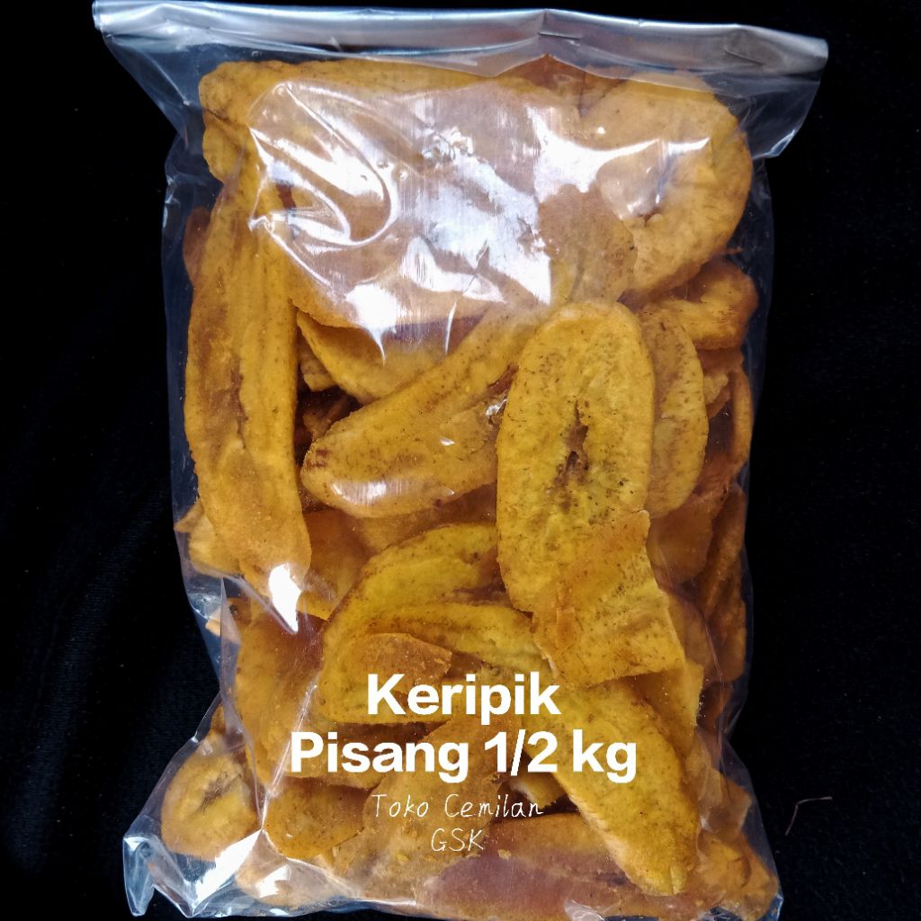 

Keripik Pisang Gurih 1/2kg / Keripik Pisang Gurih Murah