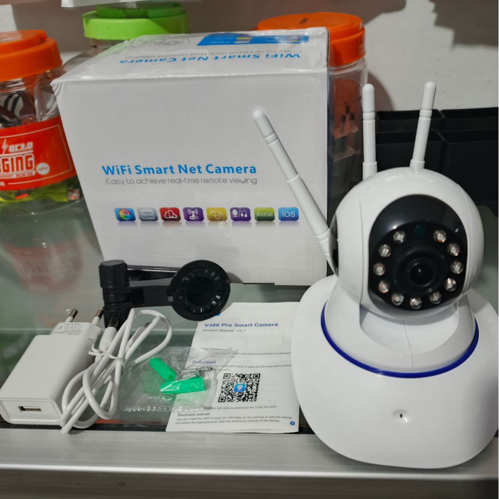 CCTV WIRELESS WIFI 3 ANTENA 1080 V380