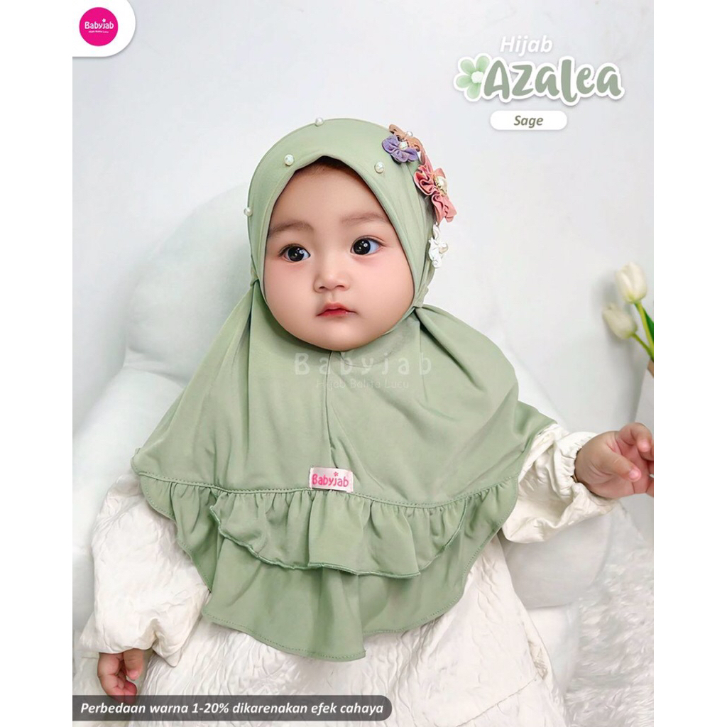 Azalea Hijab Anak Cantik by Babyjab Hijab Anak Tali belakang Hijab anak Acc Hijab anak Bunga Hijab a