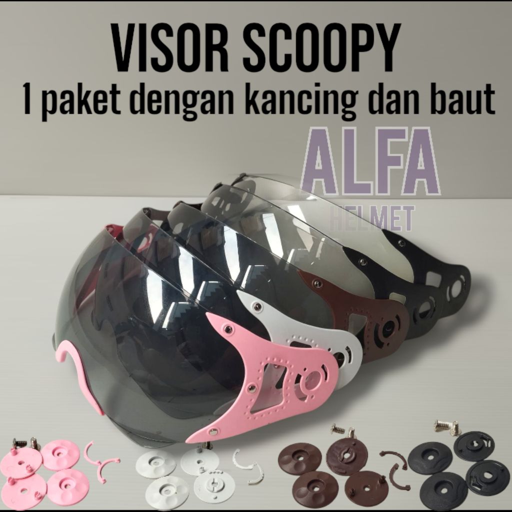 KACA HELM SCOOPY PILOT / VISOR HELM PILOT / KACA HELM PILOT