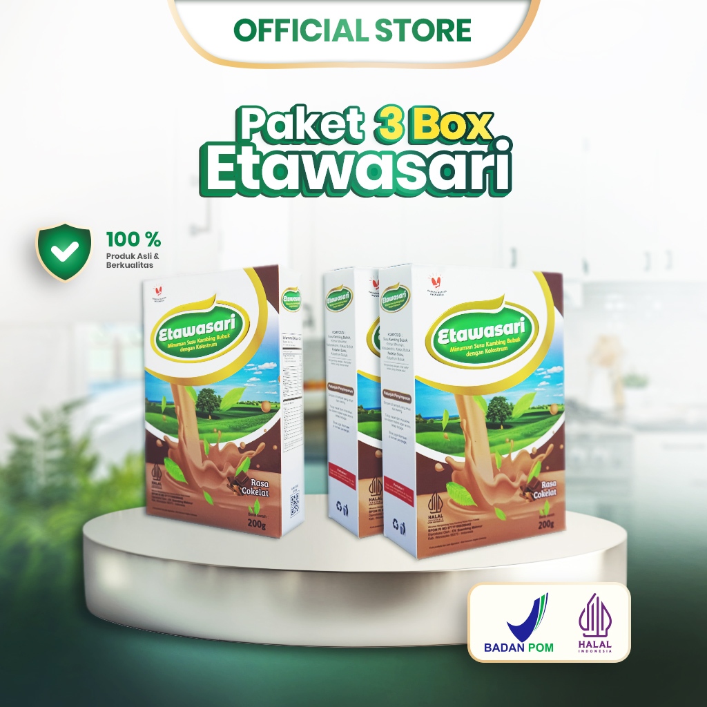 

Etawasari - 3 Box Susu Etawa Perisai Lambung, Solusi Aman untuk Pencernaan & GERD