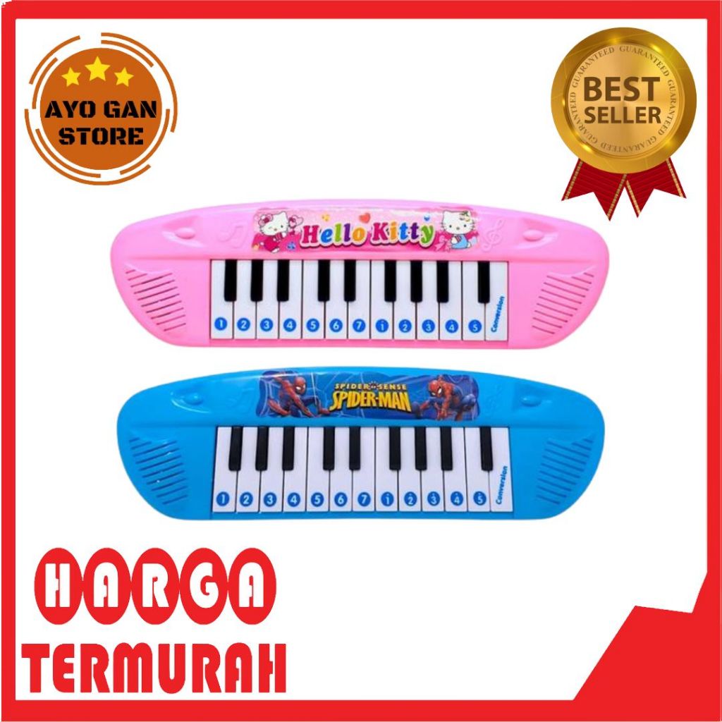 Mainan Piano Anak Karakter LOL Spiderman mainan piano anak alat musik mainan anak 3+