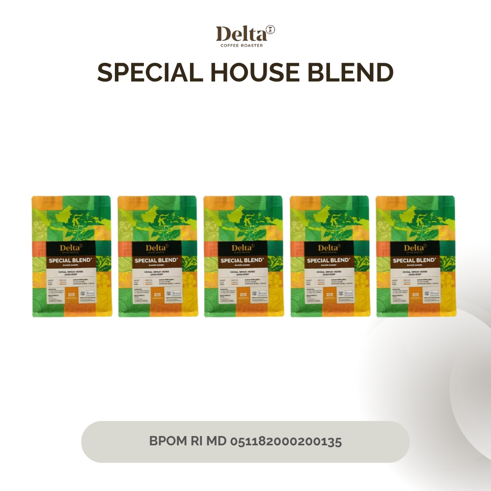 

DELTA COFFEE ROASTER - Special House Blend - 5x200gr