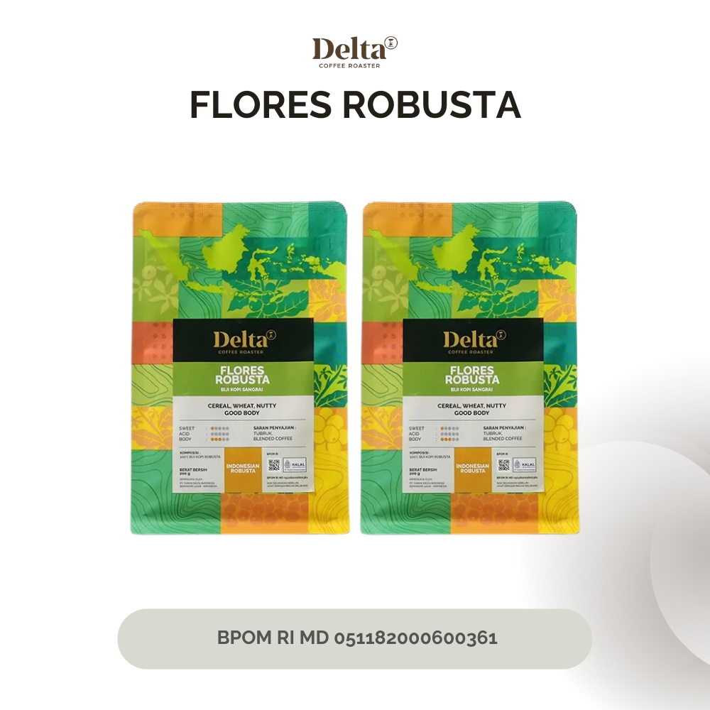 

DELTA COFFEE ROASTER - Kopi Robusta Flores - 2x200gr
