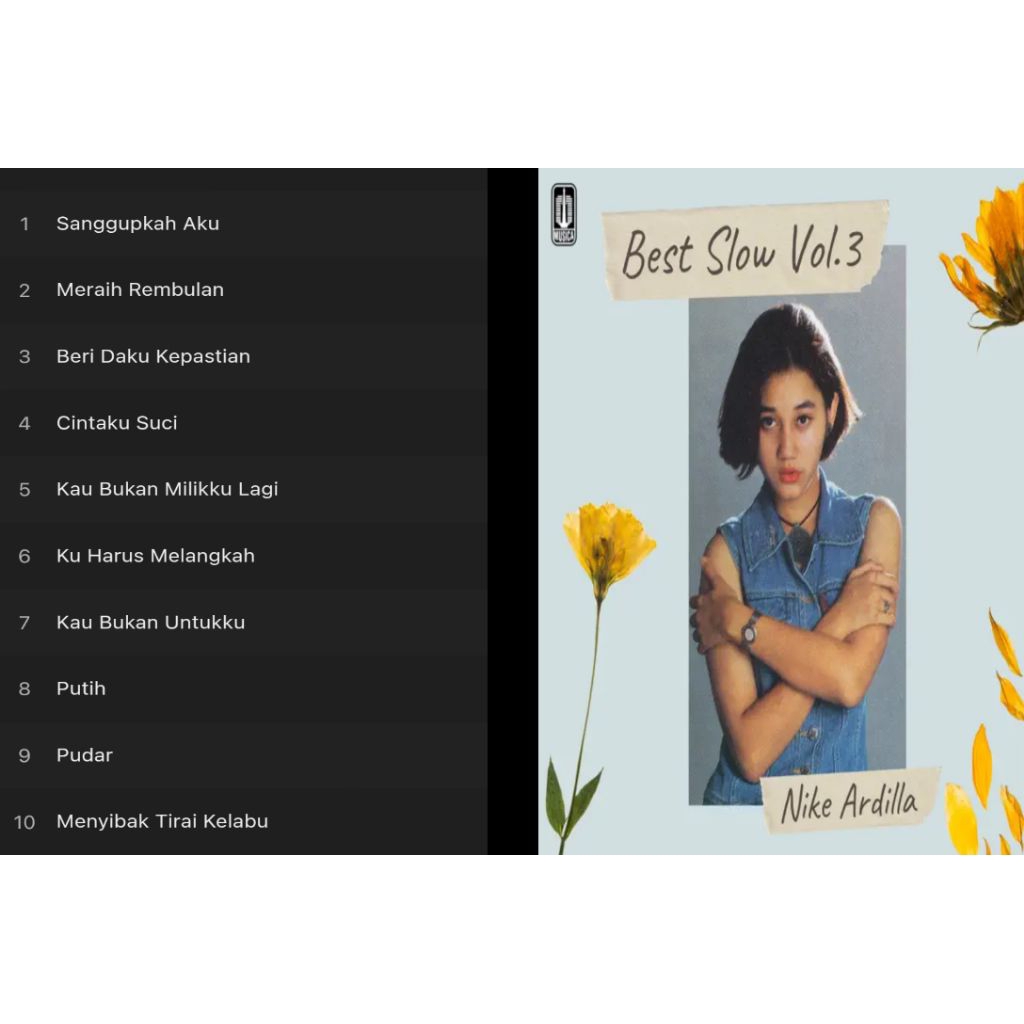nike ardilla vcd cd album best slow vol 3