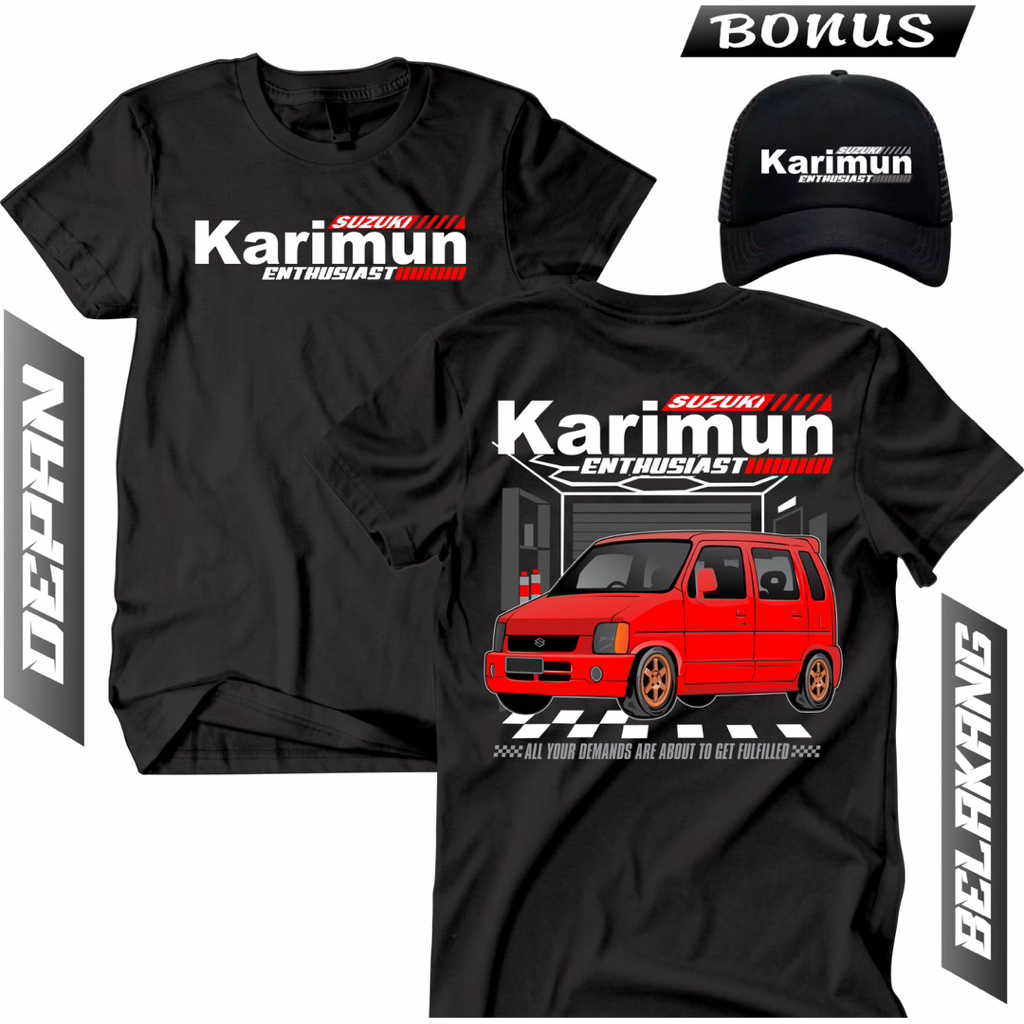 KAOS MOBIL SUZUKI KARIMUN FREE TOPI baju pri