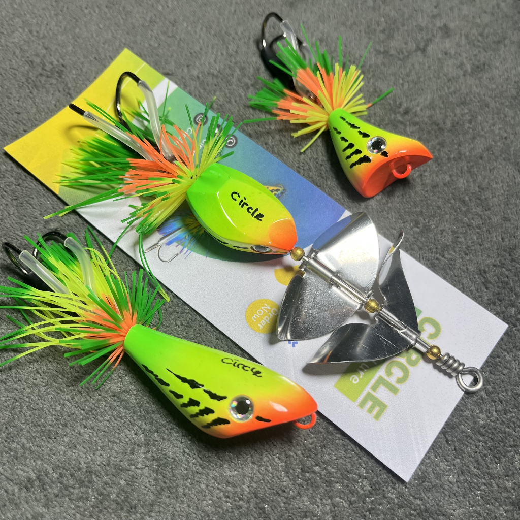 3PCS PAKET HEMAT UMPAN CASTING TOMAN SLASHBAIT DOUBLE PROPELLER 20GRAM AUTO WTD GEOL 5CM JAWS FROG 3