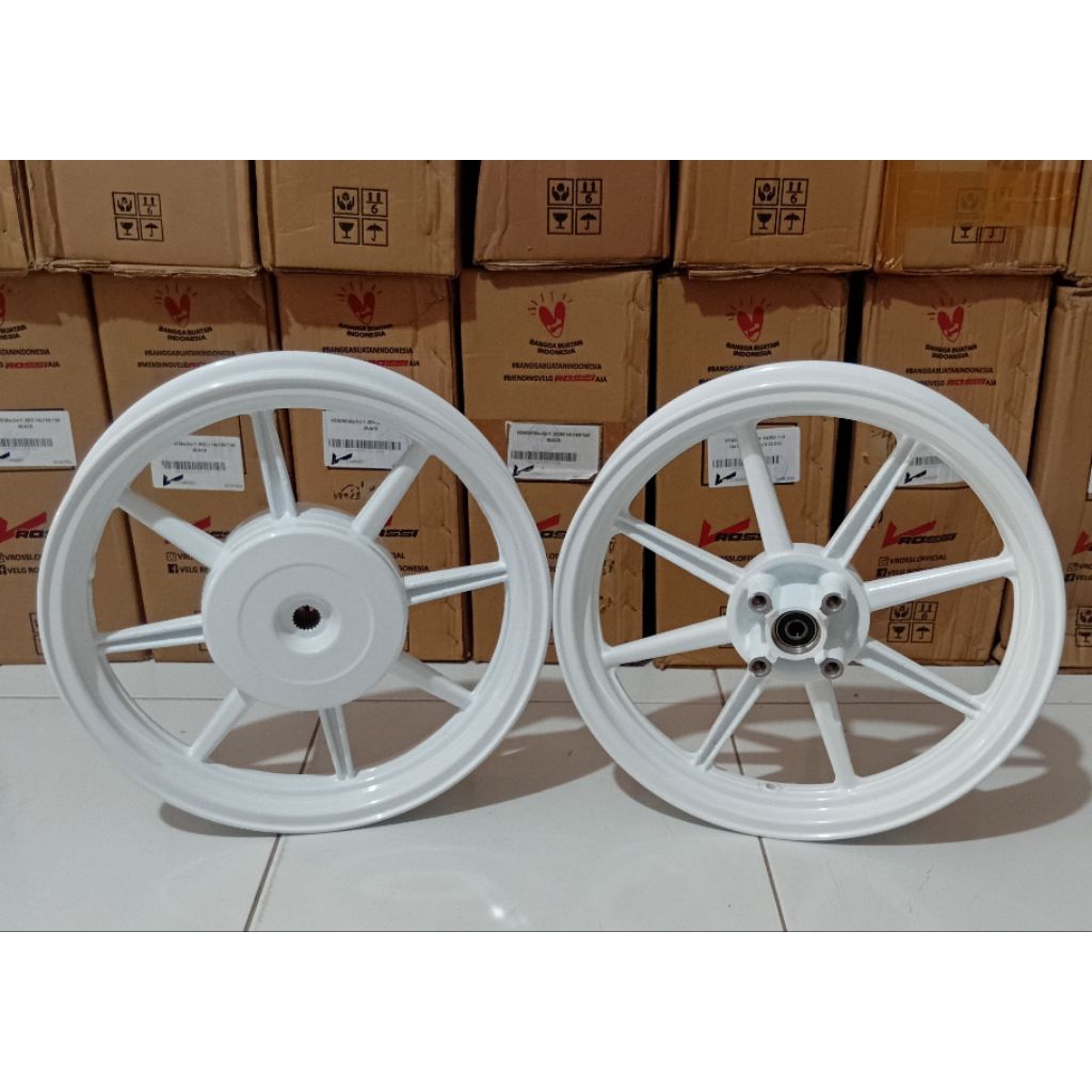 Velg V Rossy Comet Beat P8 putih.