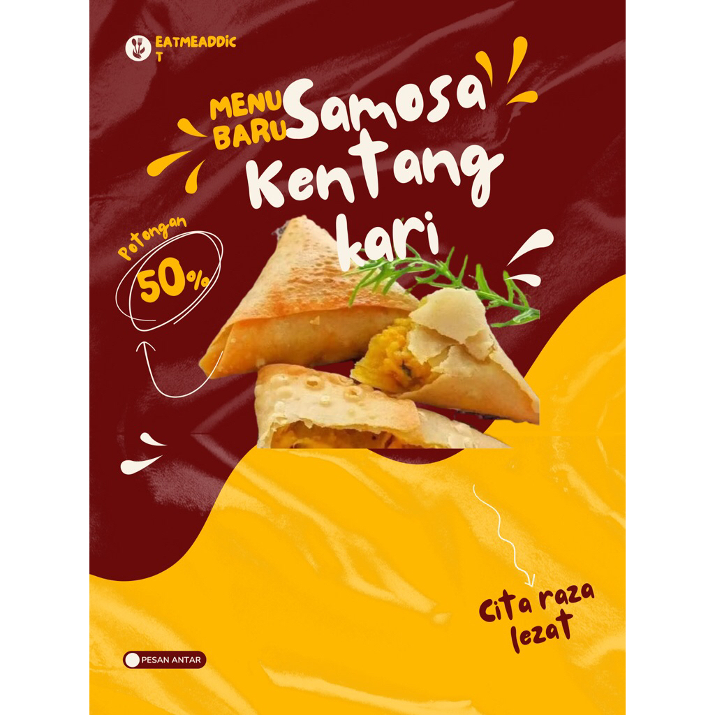 

Samosa kentang kari Frozen