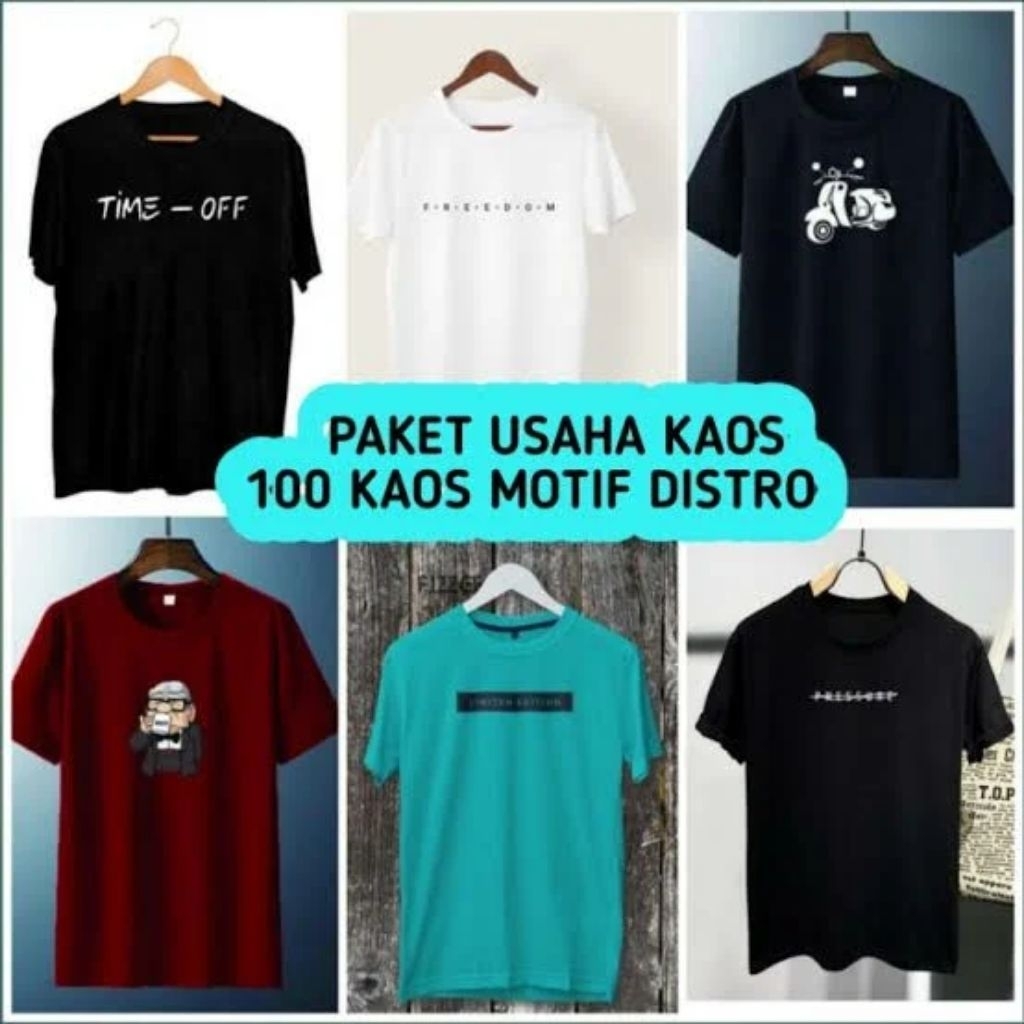 Paket usaha kaos pria