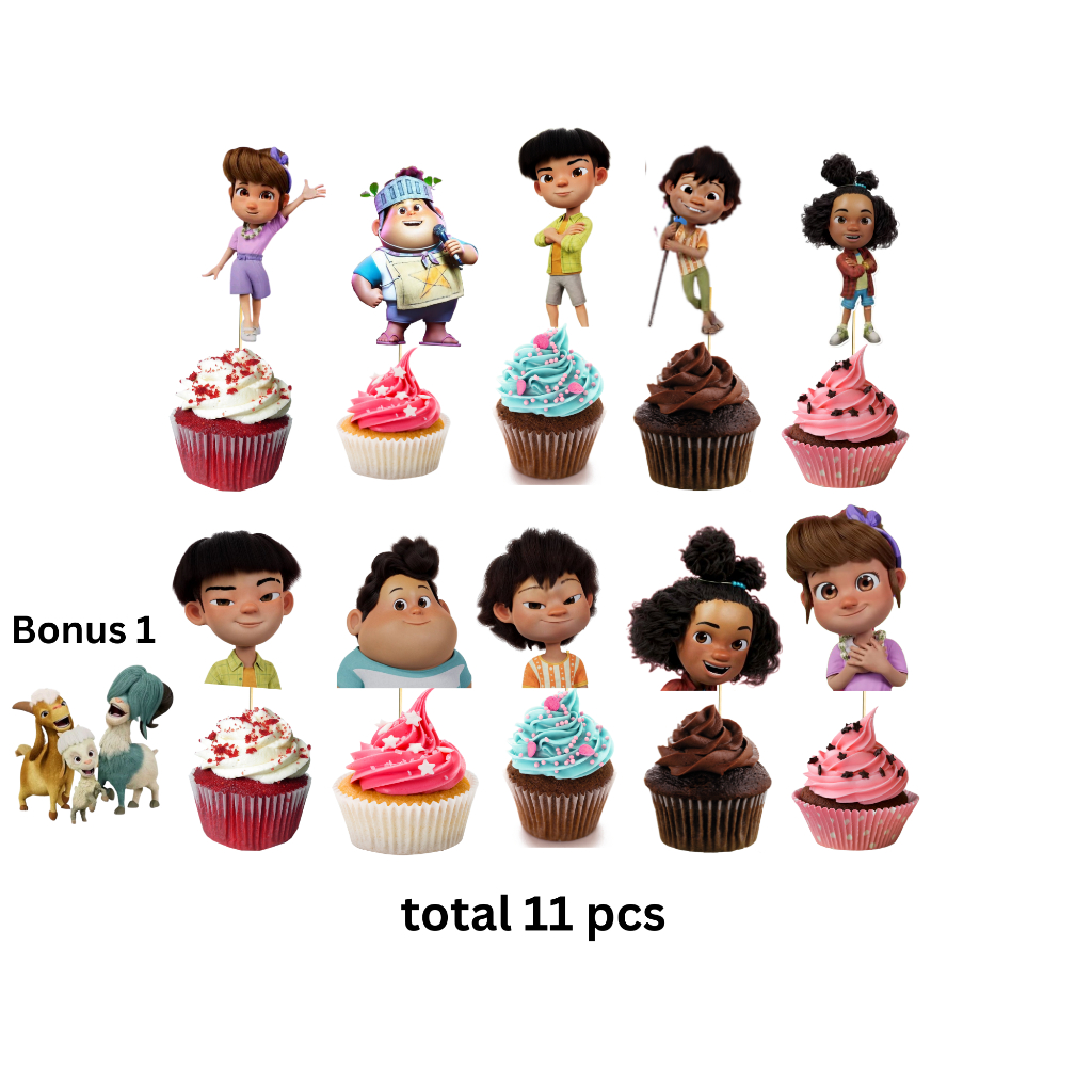 

topper cupcake Jumbo untuk hiasan kue ulang tahun, khitan, tumpeng