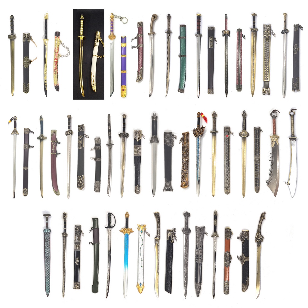 Pajangan 22 cm pedang tradisional cina qin shi huang sword