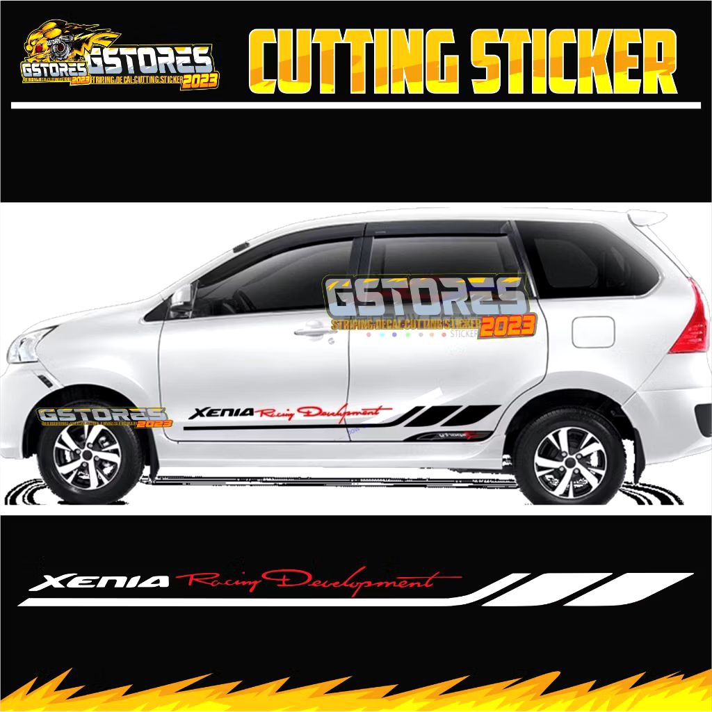 Sticker mobil Avanza Xenia dll sticker list terlaris mobil Avanza Xenia stiker mobil xenia terbaru r