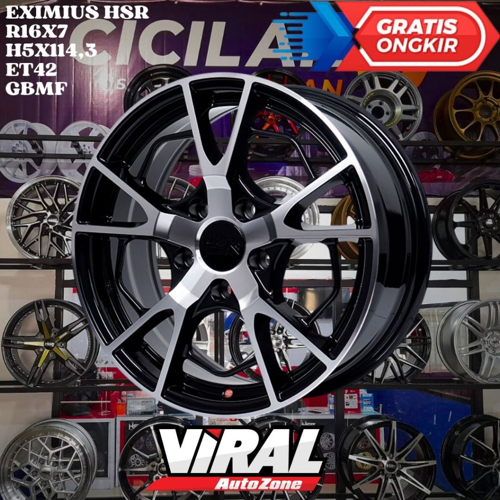 Velg Mobil BRV , VOXY , STARGAZER , CORTEZ , HSR EXIMIUS RING 16 R16 MURAH