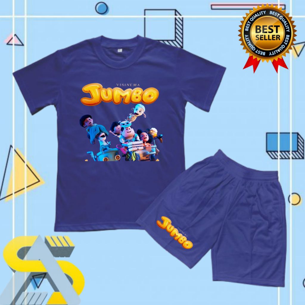 BAJU ANAK KAOS SETELAN ANAK JUMBO FLM ANIMASI