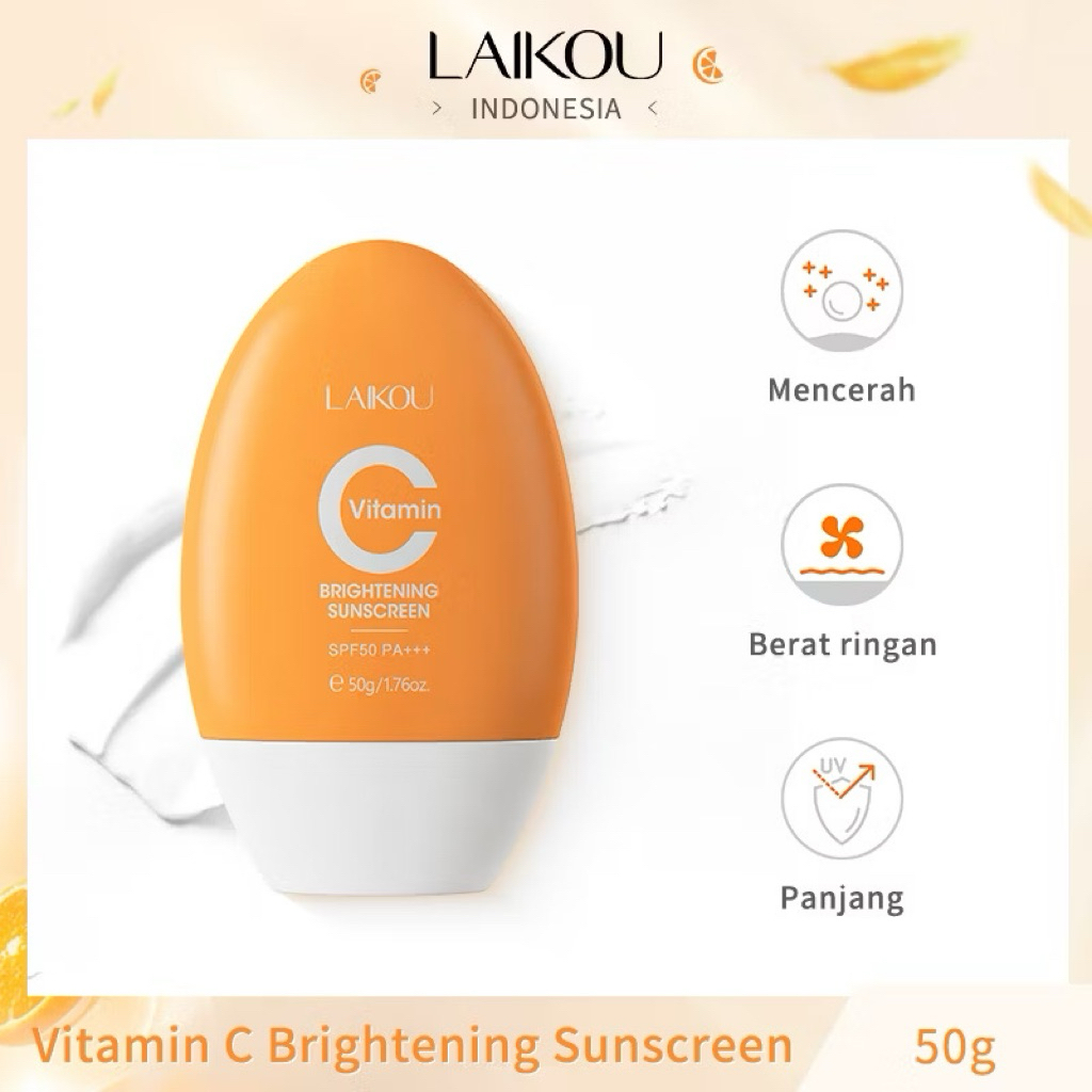 LAIKOU Vitamin C Brightening Toner Mengurangi Bintik-Bintik Hitam Melembapkan Mengencangkan Pori-por