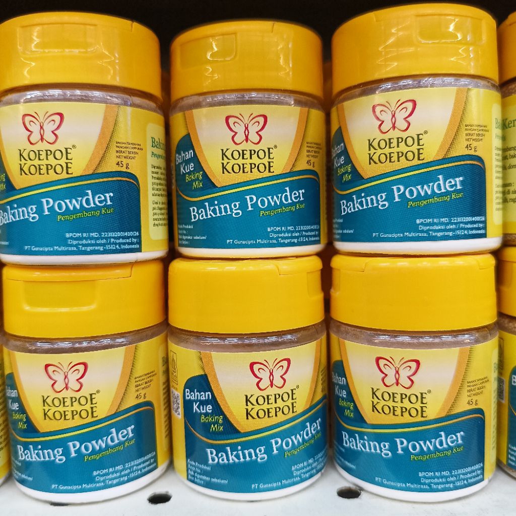 

Koepoe - Koepoe Baking Soda (Isi 81 Gr) & Baking Powder (Isi 45 Gr)