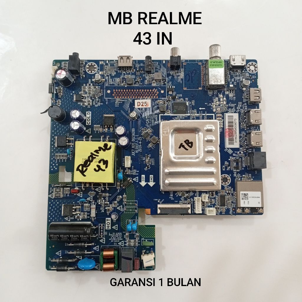 MB REALME 43INC - MAINBOARD - MOTHERBOARD - MOBO - MODUL - MESIN TV REALME 43INC
