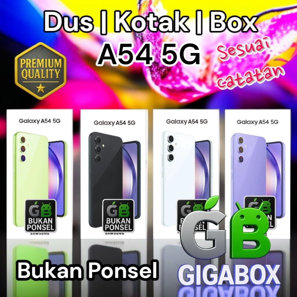 

Galaxy A54 5G Kardus Box Only | Kotak Fullset Premium Tampilan Elegan dan Presisi