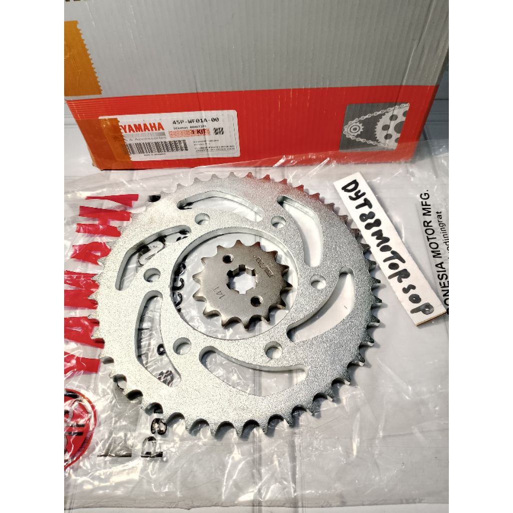 Gir Gear Depan Belakang Yamaha Byson Old new Gear set yamaha 45P