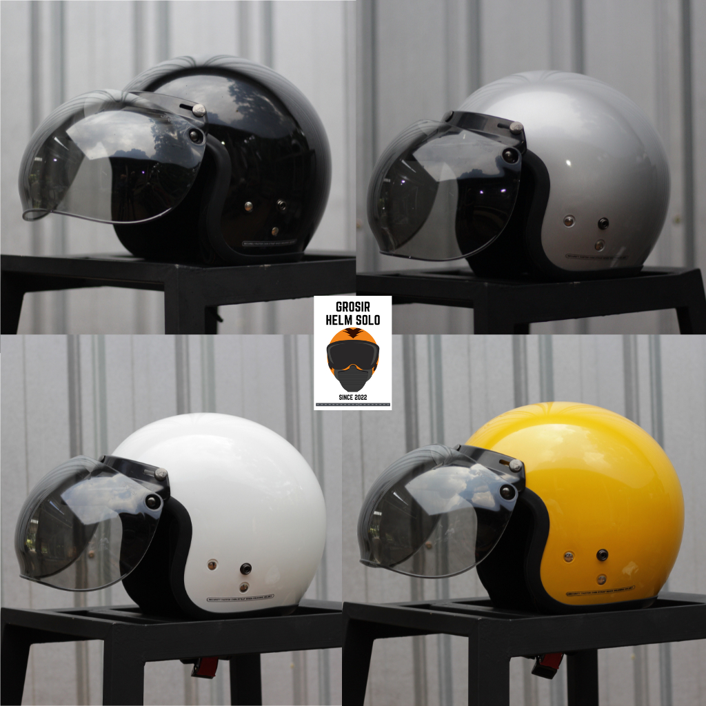 Helm Bogo Dewasa Full Leher Sni Ukuran S-XL