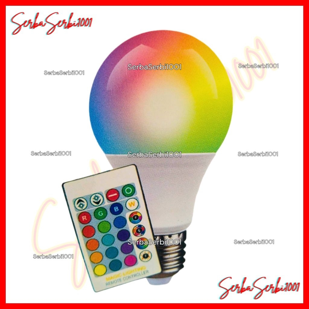 BOHLAM WARNA WARNI / LAMPU LED RGBW + REMOTE