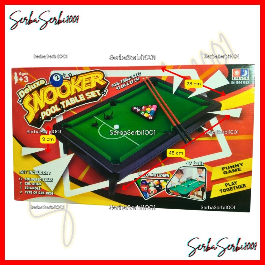 SNOOKER BILLIARD KECIL IM1014 / MAINAN BILLIARD