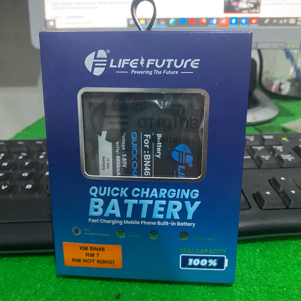 Baterai Redmi Note 8 Redmi 7 BN46 Life Future Double Power
