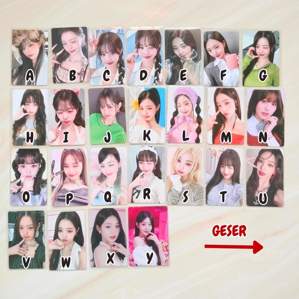 Ive pc Official Photocard Wonyoung Yujin Rei Gaeul Liz Leeseo empathy me you and us loved Digi digip