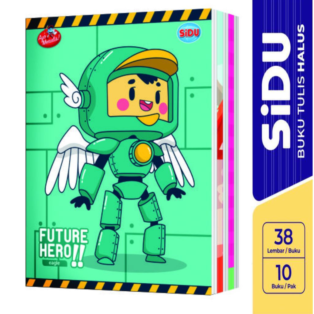 

Buku Tulis SIDU 38 Lembar (1 Pack) Isi 10 Buku