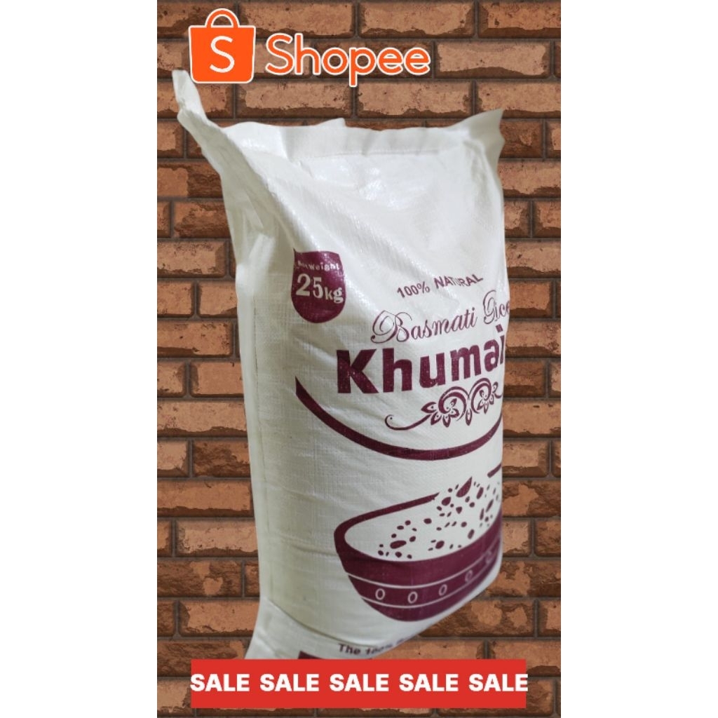 

Beras Basmati India Premium 25kg Asli Long Grain XXL Creamy Sella Nasi Kebuli Nasi Mandhi Nasi Biryani - Beras Basmati 25kg KHUMAIRA
