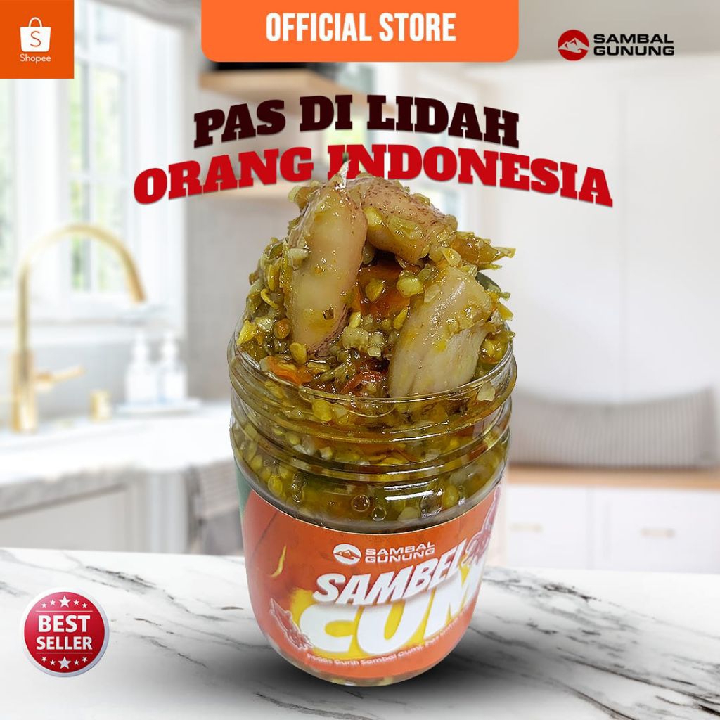 

Sambal Cumi -Sambel Gunung, Isi Cumi Lebih Banyak, Pedas Gurih - Ukuran100 gram