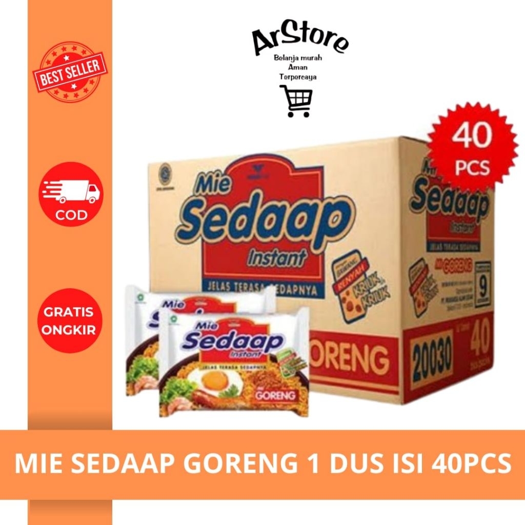 

MIE SEDAAP GORENG 1 DUS ISI 40pcs