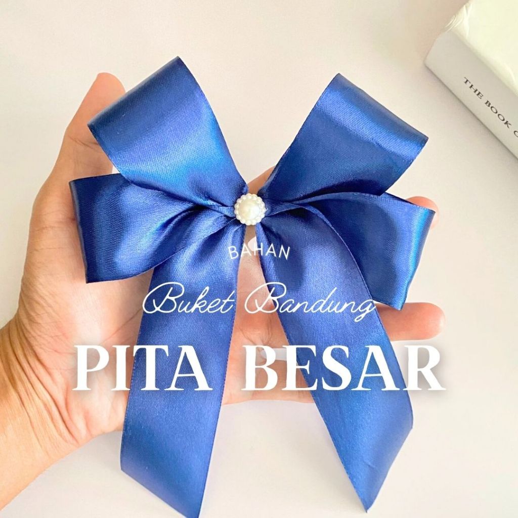 

(PITA BESAR) Pita Satin Souvenir Siap Pakai 14x19cm Single Tanpa Hang Tag Murah/ Pita Hampers