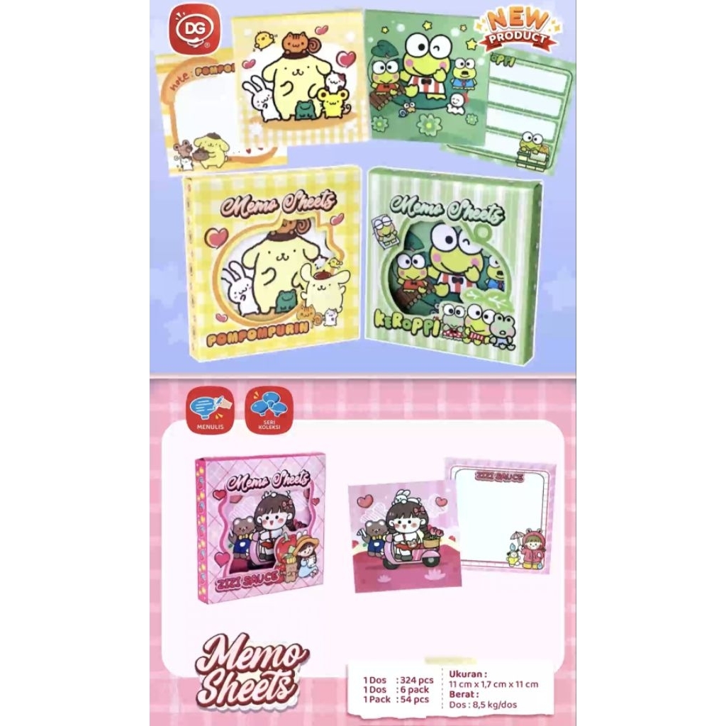 

Ay00! Memo Sheets 12pc Dg
