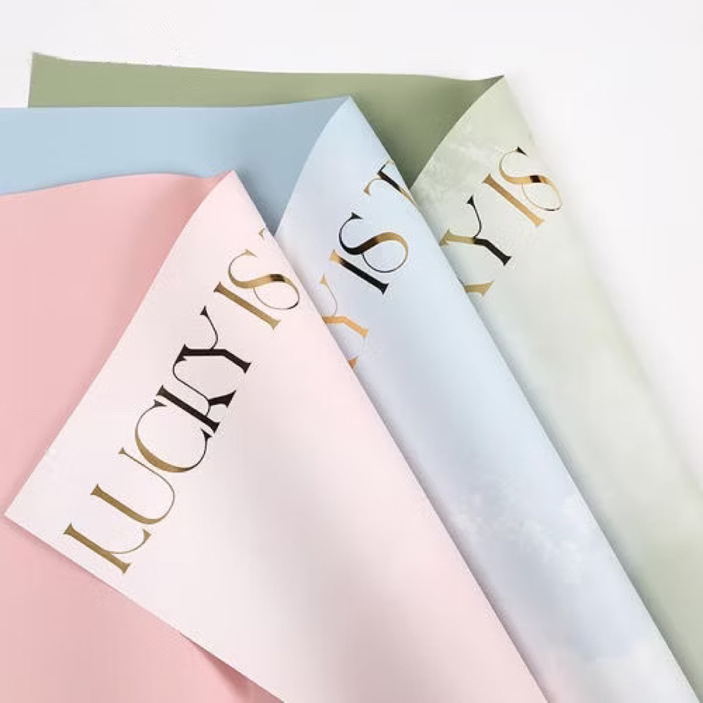 

kertas bunga tulisan lucky to have you korean papper flowers