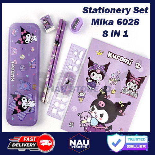 

Paket Alat Tulis Anak 6028 – Stationery Set Ziplock Isi 7 Lengkap dengan Tempat Pensil Kaleng & Notebook